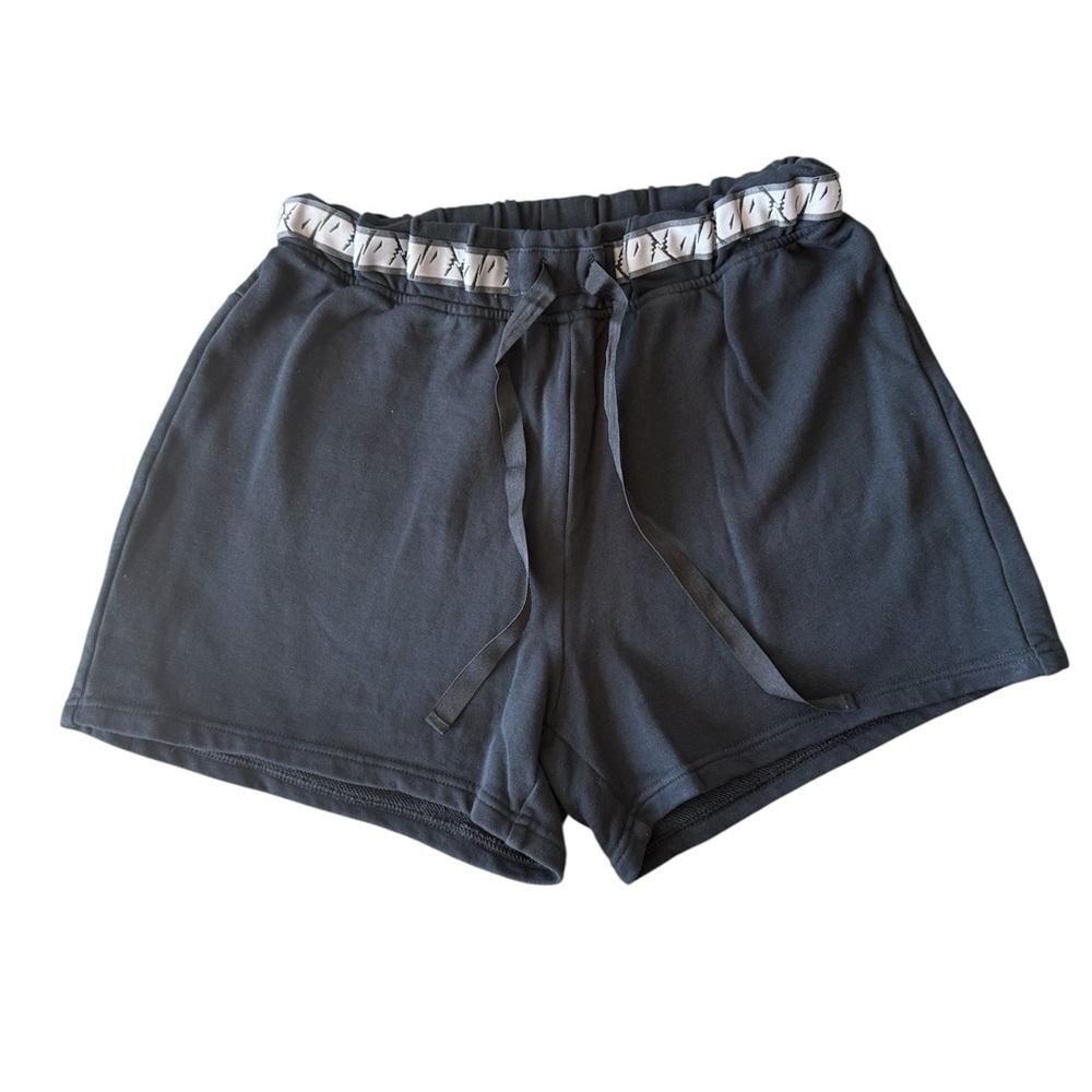 Gymshark Black Athletic Shorts with White Accents